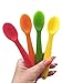 Tots R Us 4 Pack Soft Baby Weaning Spoons. Easy Grip Silicone Bendable Tips. Supports Baby Led Weaning Self Feeding, Encourages Independent baby and toddler feeding