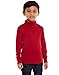 Leveret Solid Turtleneck 100% Cotton (7 Years, Red)