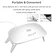 Aukuy Rainbow mini UV LED Nail Dryer Curing Lamp for Fingernail & Toenail Gels Based Polishes Applicable to Almost All Different Gels (mini)