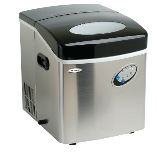 MaxiMatic MIM-88 Mr Freeze Portable Ice Maker, Stainless Steel