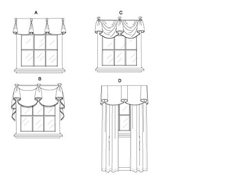 BUTTERICK PATTERNS B5057 Window Treatments