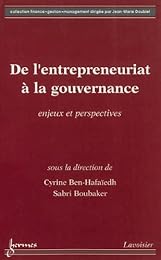 De l'entrepreneuriat à la gouvernance