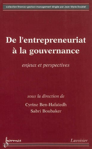 De l'entrepreneuriat à la gouvernance