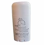 Organic Island Deodorant, 2.5 oz Probiotic Deodorant Stick, Natural, Aluminum-free, Unscented, Vegan (Single Stick)