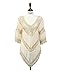 Leadingstar Women Crochet Smock Cover Up Tops Loose Beach Blouse Swimwear