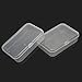 ReFaXi 2Pcs Plastic Transparent Clear Storage Box Collection Container Case with Lid