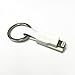 The inCharge Ultra Portable Charging Keychain Cable USB to Lightning 10mm Thin Version White