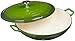 AmazonBasics Enameled Cast Iron Covered Casserole - 3.3-Quart, Green