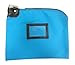 Locking Bank Bag Canvas Keyed Security (Deep Sky Blue)