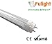 Fulight Ballast-Bypass & Dimmable Warm T8 LED Tube Light - T8 4FT 48-Inch 18W (34W Equivalent), Warm White 3000-3500K, F32T8, F34T12/WW, Double-End Powered, Clear Cover,110/120VAC