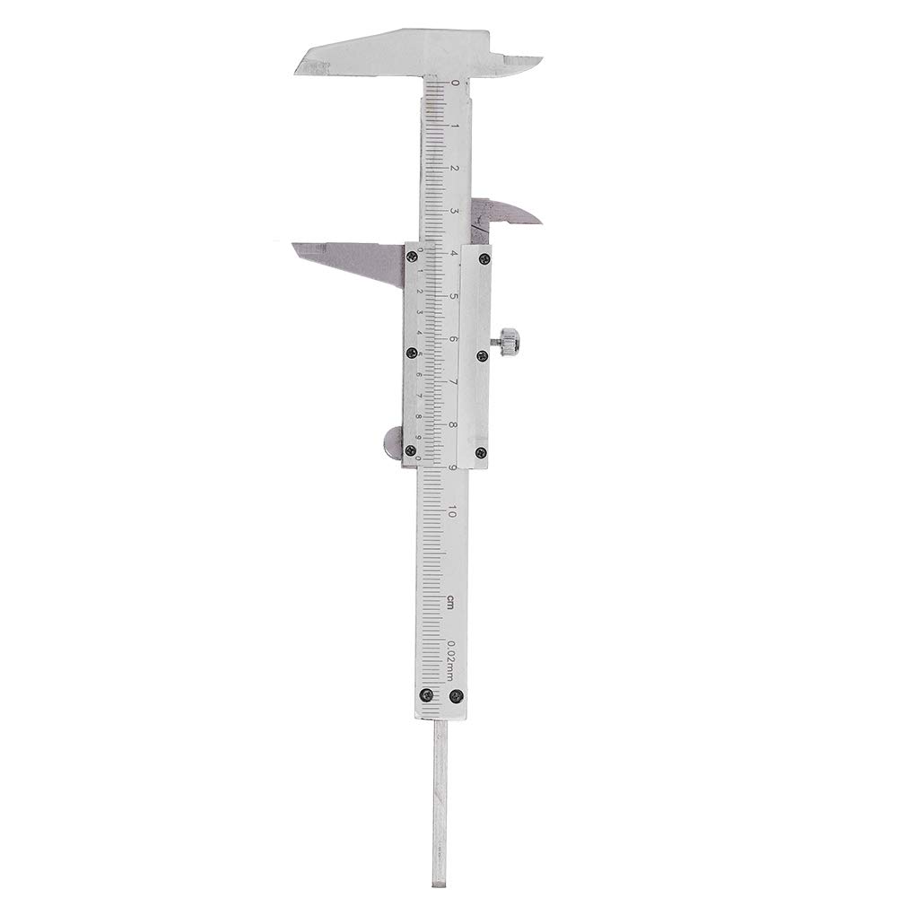 Metal Vernier Caliper, 0-100mm Stainless steel Vernier Caliper for Jewelry Processing Measuring Tool Accessory