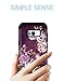 Hocase Galaxy S8 Case, Heavy Duty Shockproof Protection Soft Silicone Rubber Bumper+Hard Plastic Hybrid Dual Layer Protective Case for Samsung Galaxy S8 (SM-G950U) 2017 - Burgundy Flowers