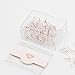 MultiBey Rose Gold Thumbtacks Creative Lucency Push Pins for Memo Board or Cork Board, Box of 100pcs