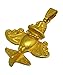 Across The Puddle, Ancient Golden Jet-7 Pendant Necklace,24k GP Golden Flyer,Pre-Columbian Quimbaya Airplane Jet,Ancient Aircraft,Ancient Astronauts,Original Golden Jets Collection, Metal, not known