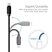 Short lightning iPhone Cables, JZBRAIN USB Charge&Sync Data Cord 8 Inches length for iPhone 7/7plus, 6s/6s plus, 6/6 Plus, 5/5s/5c, iPad Mini, iPad Airs, iPod Touch, iPod(4 Pack - Black)