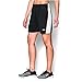 Under Armour Women's The UA Fixture Short, Black/White, Medium
