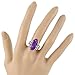 925 Sterling Silver Ring with Genuine Purple Turquoise Size 5 to 12