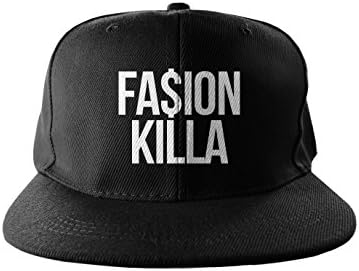 Fasion Killa Cool Swag Hip Hop Print Snapback Hat Cap Black