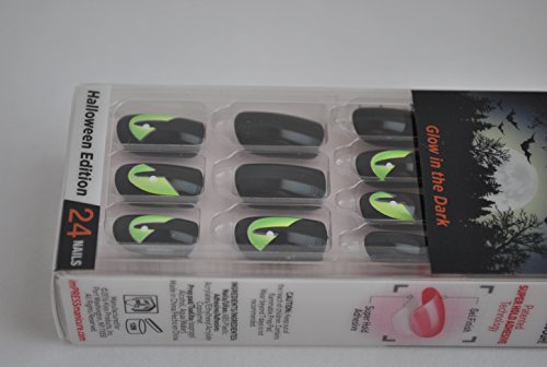 Impress Press-on Manicure Glow in the Dark Halloween Edition Nails - Gossip Ghoul