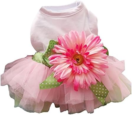 Vedem Small Dog Daisy Flower Tutu Vest Dress (L)