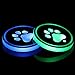 Lipctine Paw Logo Universal LED Car Cup Holder Lights Mats Pad Colorful RGB Drink Coaster Accessories Interior Decoration Atmosphere Fit for Car Truck SUV Vehicle
