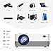 TUREWELL H3 Projector Video Projector 3600 Lumens Native 720P LCD Mini Projector 180″ 55000 Hours Support 2K HDMI/VGA/AV/USB/SD Card/Headphone Compatible with Fire TV Stick/Home Theater/PS4thumb 3