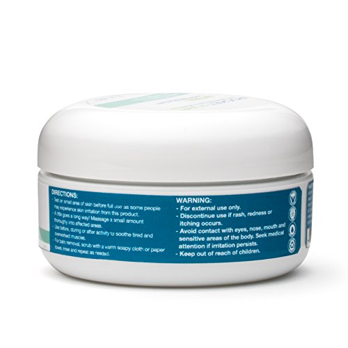 Natural Cooling Muscle Balm. Relief Before or After Exercise, Soothes Pain, Tired and Sore