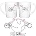 BOLDLOFT Love Has No Distance Long Distance Mugs for Long Distance Relationships, Long Distance Relationships Gifts, Long Distance Gifts, Long Distance Couples Gifts, Long Distance Boyfriend Gifts