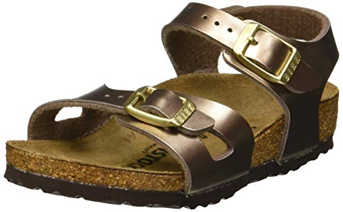 Birkenstock Rio EVA, Sandali con Cinturino alla Caviglia Bambina, Beige  Electric Metallic Taupe, 27 EU | Prezzo.it