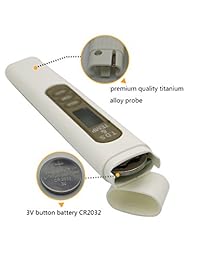 2 en 1 Medidor de TDS y temperatura bolígrafo, IPX6 calidad del agua Tester, visualización LCD Digital, medición de 0 9990 ppm 1ppm resolución, +  2  lectura precisión, ideal para agua potable tanque de peces acuarios piscina