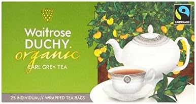 Duchy Waitrose Organic Earl Grey Teabags 25 per pack - Pack of 6