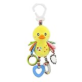 Gbell Baby Stroller Musical Rattles Handbells Toy - Carseat Soft Plush Animal Toys Developmental Educational Sensory Toys for Newborn Infants Babies Boy Girls 0-3 Year Old,1Pcs (D)