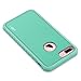 ULAK iPhone 7 Plus Case, Slim Shockproof Flexible TPU Bumper Case Durable Anti-Slip Slim Front and Back Hard Protective Cover for Apple iPhone 7 Plus 5.5 inch Mint/Grey