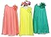AkiDress Chiffon Rounded Neck Sleeveless Dress for Little Girl