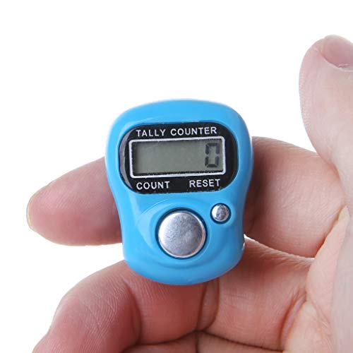 Ningyi683 Mini Stitch Marker And Row Finger Counter LCD Electronic Digital Tally Counter For Sewing Knitting Weave Tool Finger Counter Random Color - Thumbnail 5