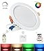 LIGHTEU Mi Light Color Changing Ceiling Light 15W LED RGB+CCT Dual White Recessed Downlight Waterproof Include Constant Current&Voltage Driver (15W-CCT-WP)