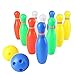 yoptote Bowling Ball Set Toddler Toy Bowling Game with 10 Mini Plastic Pins and 2 Balls Party Favors Great Gift for Baby Kids Boys Girls 2 3 4 Years