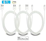 Lightning to USB Cable, 3 Pack 6 FT / 2 Meter [Heavy Duty] iPhone Charging Cord iPad Charger for Apple iPhone 7 / 6S / Plus / iPad Air 2 / Mini 3 Compatible with iOS10