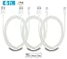 Lightning to USB Cable, 3 Pack 6 FT / 2 Meter [Heavy Duty] iPhone Charging Cord iPad Charger for Apple iPhone 7 / 6S / Plus / iPad Air 2 / Mini 3 Compatible with iOS10