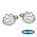 H.VERSAILTEX Window Curtain Rods for Windows 48 to 84 Inches Adjustable Decorative 3/4 Inch Diameter Single Window Curtain Rod Set with Twisted Cage Finials, Nickel