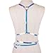 TiaoBug Women's Vinyl PVC Punk Style Rainbow Harness Adjustable Cage Waist Belt Straps