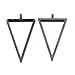 10pcs 35x22mm Triangle Framework zinc Alloy Accessories,Open Back Pendant,Resin Mould,Antique Bronze
