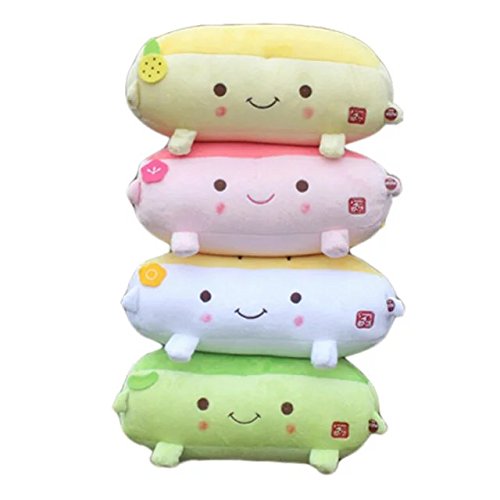 EYX Formula Cute Tofu Shaped Massage Pillow Shock Therapy Massage Pillow,Soft Cushion Pillow Hand Warmer Plush Toys for Massage Neck - Thumbnail 3