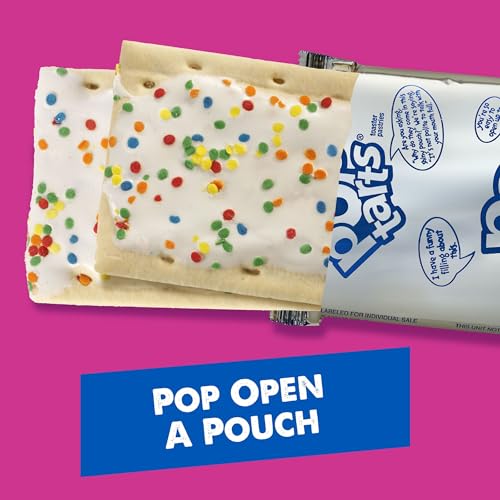 POP-TARTS TOASTER PASTRIES, BREAKFAST FOODS, KIDS SNACKS, FROSTED CONFETTI CUPCAKE (8 POP-TARTS)