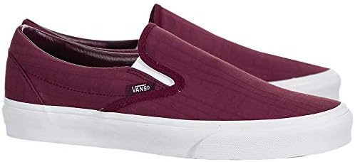 maroon slip on vans