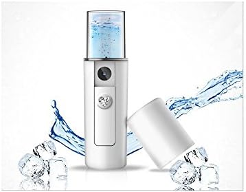 8th team(White）Nano Mini Spray Water Meter Lash Nebulizer Machine Eyelash Extension ，Slip design, no button, use easily, Mini Moisturizing Hydrating/ Beauty Device for Oil or Dry Skin USB Rechargeable