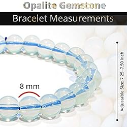 Opalite Gem Semi Precious Beads Bracelet