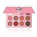 Kaidifangte Makeup Palette 12 Color Pink Matte Red Eyeshadow and Orange Shimmery Eye Shadow Palette Kit 11 Shimmer + 1 Matte DARK FREDOM EYESADOW