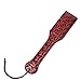 Red Floral Leather Paddle