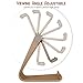 SourceTon 2 Packs Multi-Angle Adjustable Cell Phone Stand, Portable Sturdy Plastic Desk Stand Mount Fits All Smart Phones Charging with Anti-Slip Base and Convenient Charging Port, Fits mini Tablet